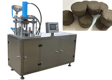 Single Punch Tablet Press Machine / Flexible Operation Coco Peat Briquette Powder Forming Hydraulic Press Machine